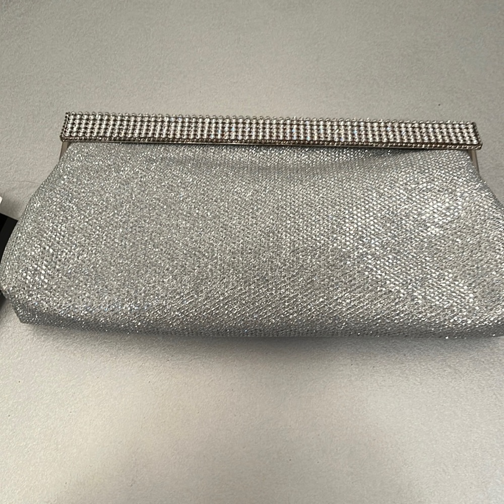 Nina Silver DREAMLAND evening clutch bag with rhinestones NEW WITH TAGS